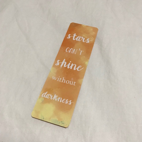 Stars Can't Shine Without Darkness Double Sided Bookmark Dazzling - Picture 1 of 2